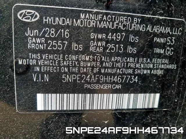 5NPE24AF9HH467734 фото 2