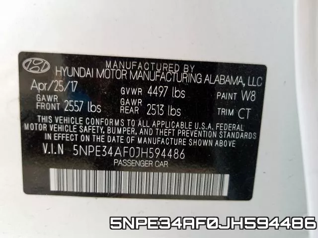 5NPE34AF0JH594486 фото 2