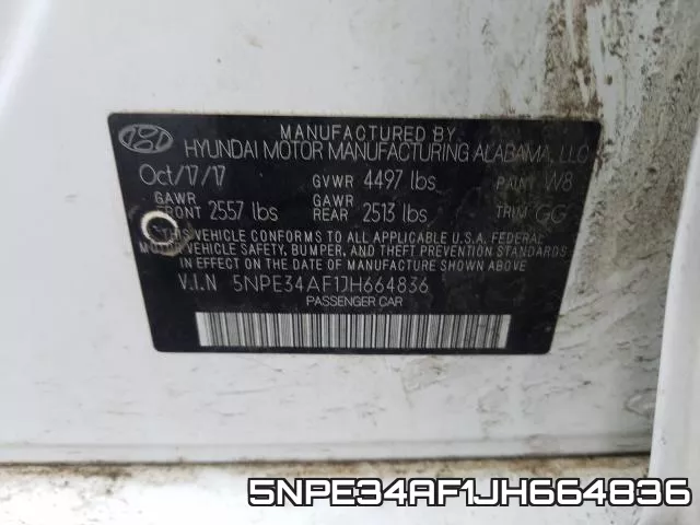 5NPE34AF1JH664836 фото 2