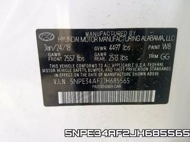 5NPE34AF2JH685565 фото 2