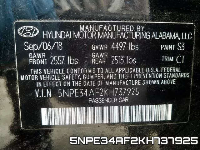 5NPE34AF2KH737925 фото 2