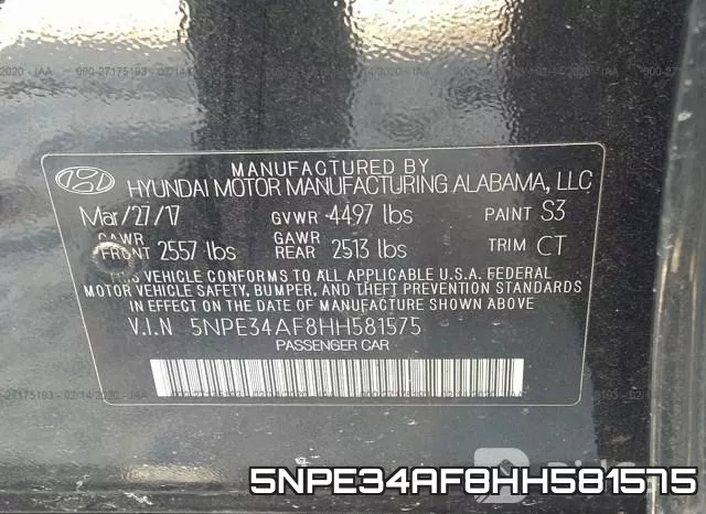 5NPE34AF8HH581575 фото 10