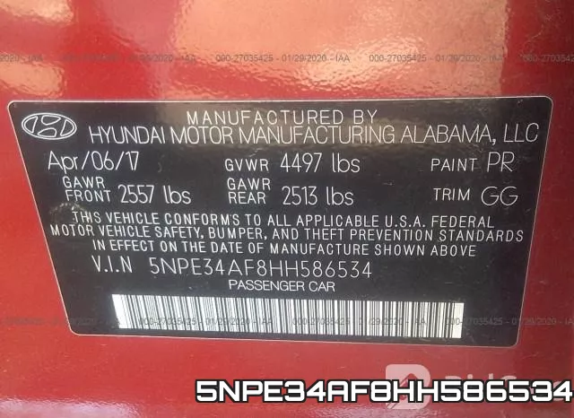 5NPE34AF8HH586534 фото 10