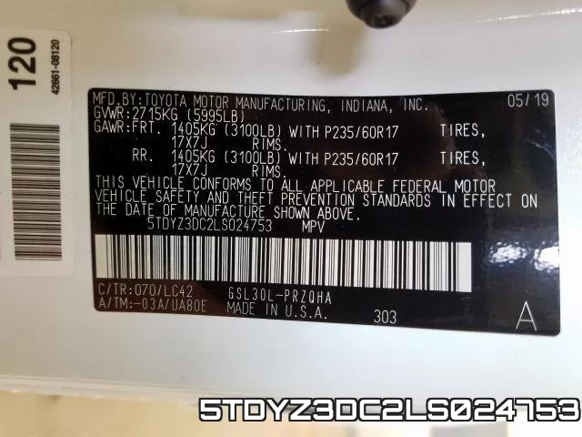 5TDYZ3DC2LS024753 фото 2