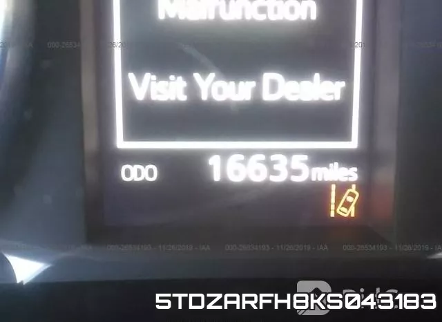 5TDZARFH8KS043183 фото 8