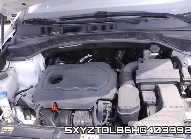 5XYZTDLB6HG403392 фото 2