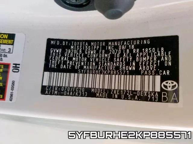 5YFBURHE2KP885571 фото 2