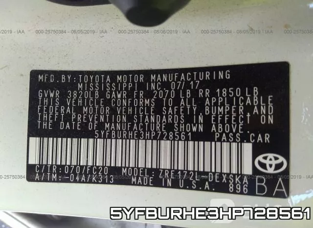 5YFBURHE3HP728561 фото 10