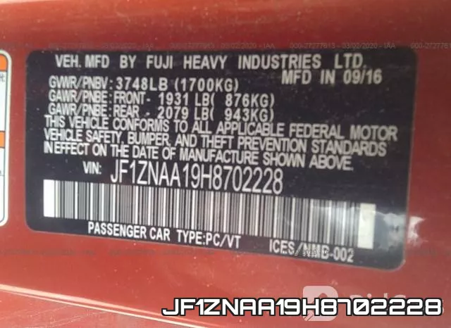 JF1ZNAA19H8702228 фото 10