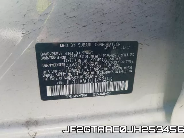 JF2GTAAC0JH253456 фото 2