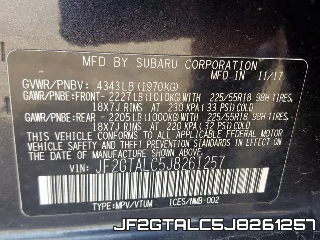 JF2GTALC5J8261257 фото 2