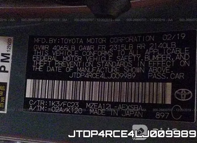 JTDP4RCE4LJ009989 фото 10