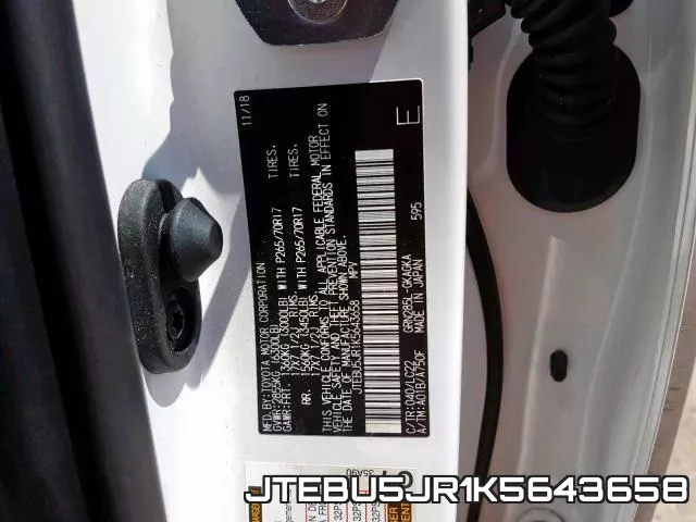 JTEBU5JR1K5643658 фото 2