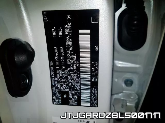 JTJGARDZ8L5001717 фото 2