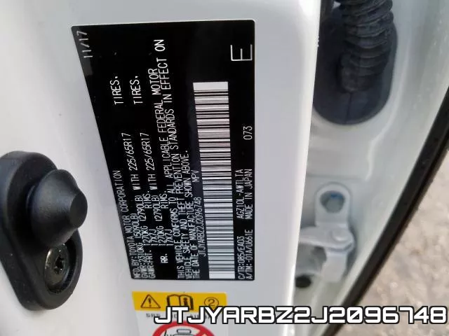 JTJYARBZ2J2096748 фото 2