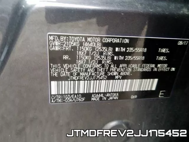 JTMDFREV2JJ175452 фото 2