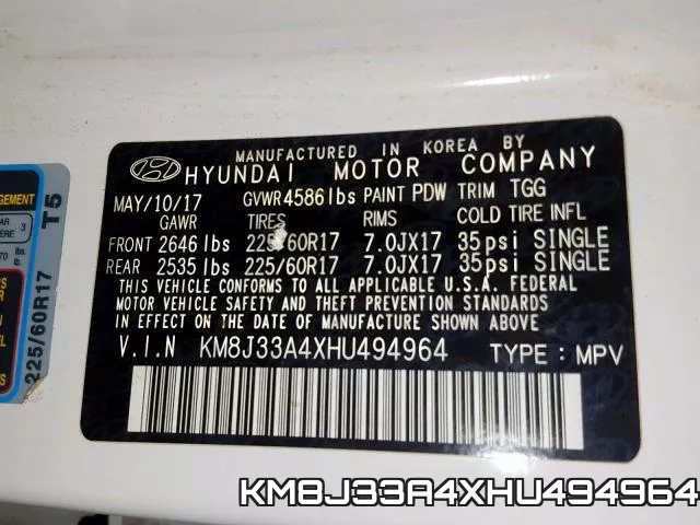 KM8J33A4XHU494964 фото 2