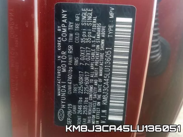 KM8J3CA45LU136051 фото 2