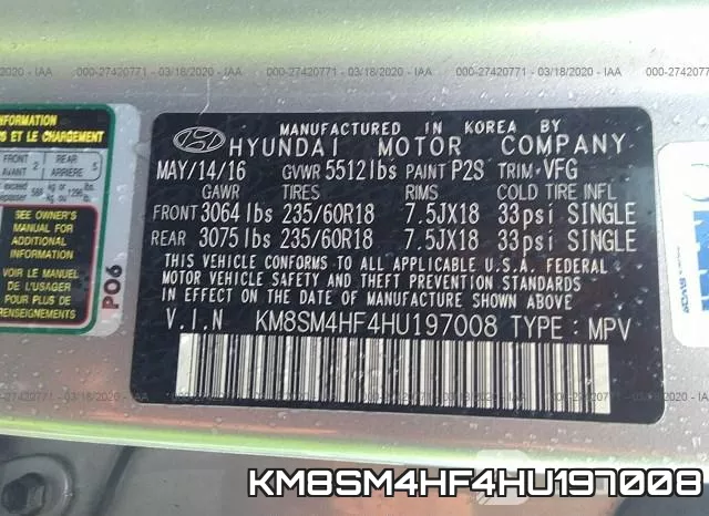 KM8SM4HF4HU197008 фото 10