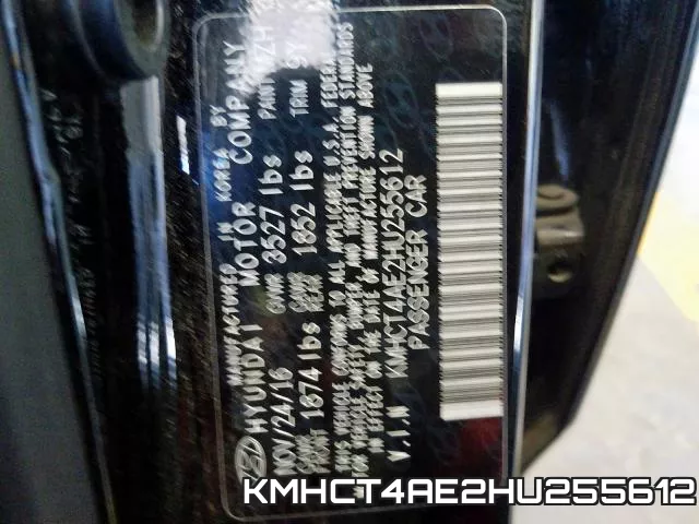 KMHCT4AE2HU255612 фото 2