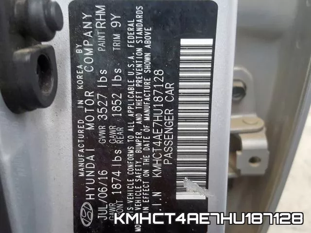 KMHCT4AE7HU187128 фото 2