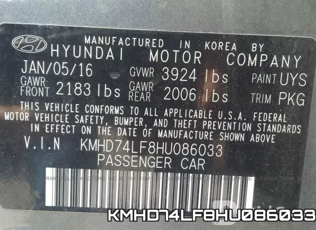 KMHD74LF8HU086033 фото 10