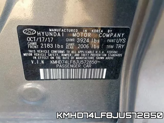 KMHD74LF8JU572850 фото 2