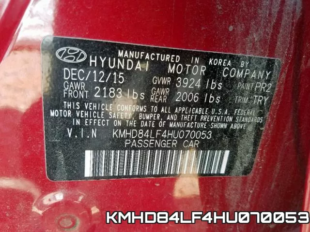 KMHD84LF4HU070053 фото 2