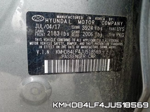 KMHD84LF4JU518569 фото 2