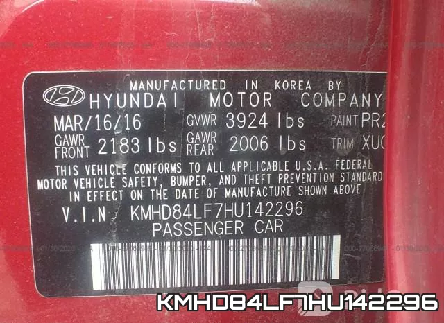KMHD84LF7HU142296 фото 10