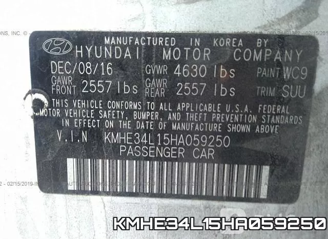 KMHE34L15HA059250 фото 10