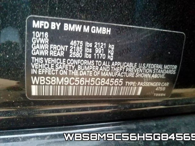 WBS8M9C56H5G84565 фото 2