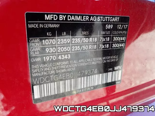 WDCTG4EB0JJ479374 фото 2