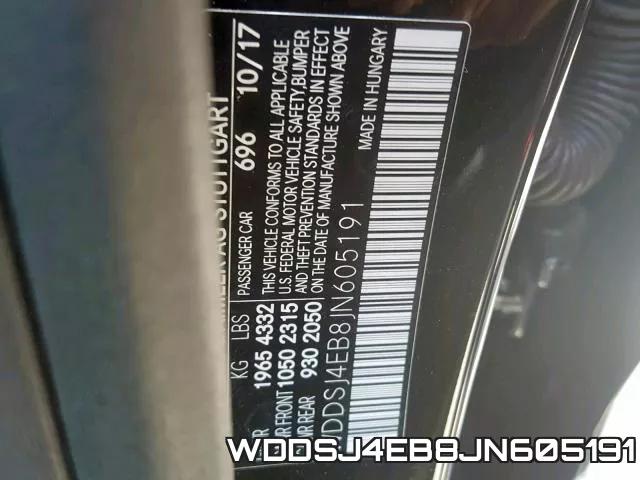 WDDSJ4EB8JN605191 фото 2