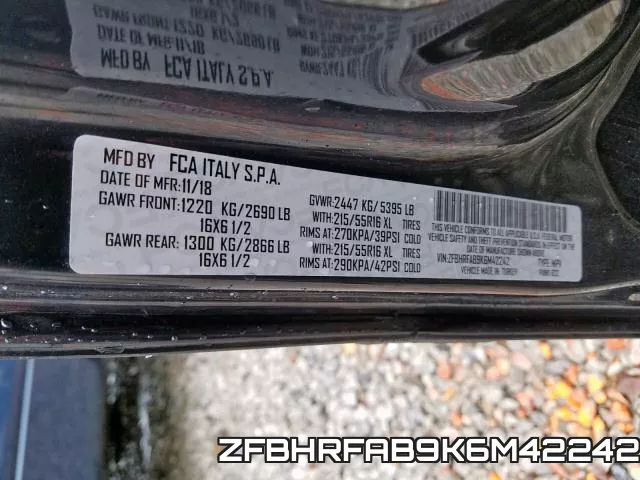 ZFBHRFAB9K6M42242 фото 2