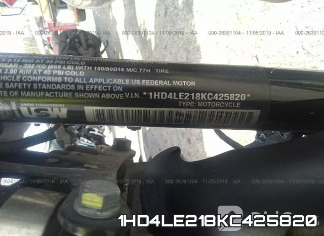 1HD4LE218KC425820 фото 2