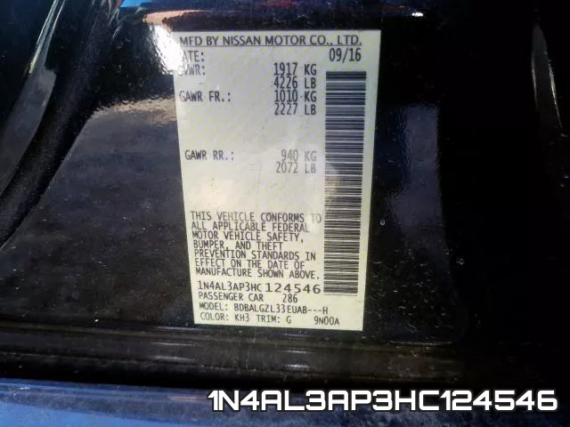 1N4AL3AP3HC124546 фото 2