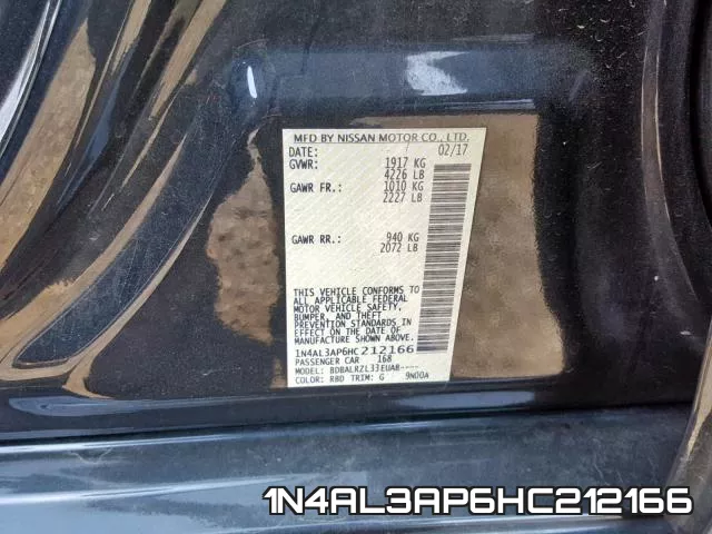 1N4AL3AP6HC212166 фото 2
