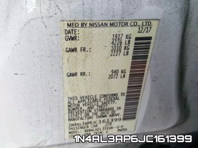 1N4AL3AP6JC161399 фото 2