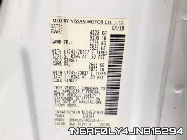 1N6AF0LY4JN816294 фото 2