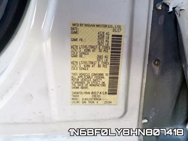 1N6BF0LY8HN807418 фото 2