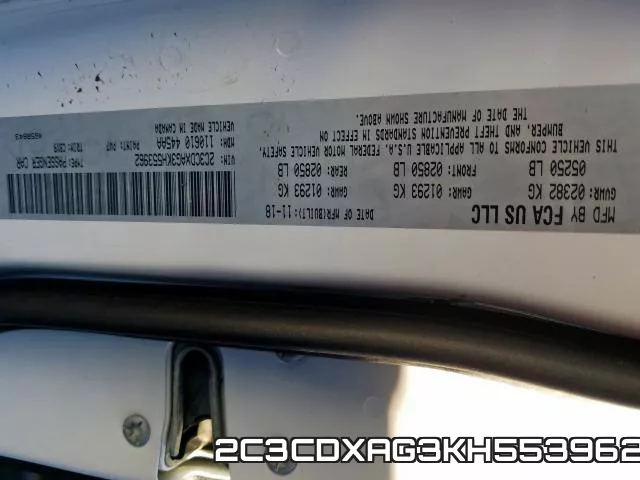 2C3CDXAG3KH553962 фото 2