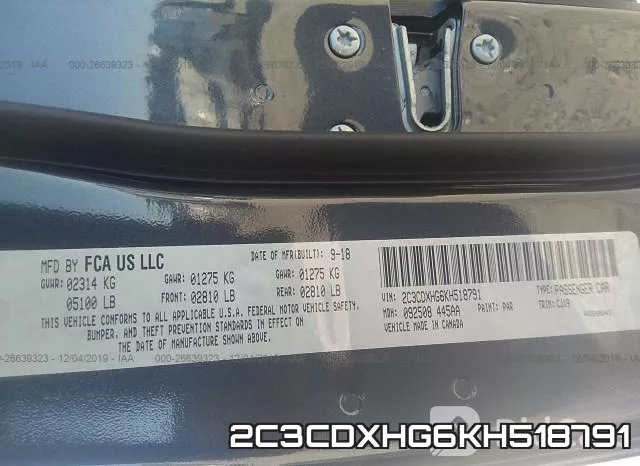 2C3CDXHG6KH518791 фото 10