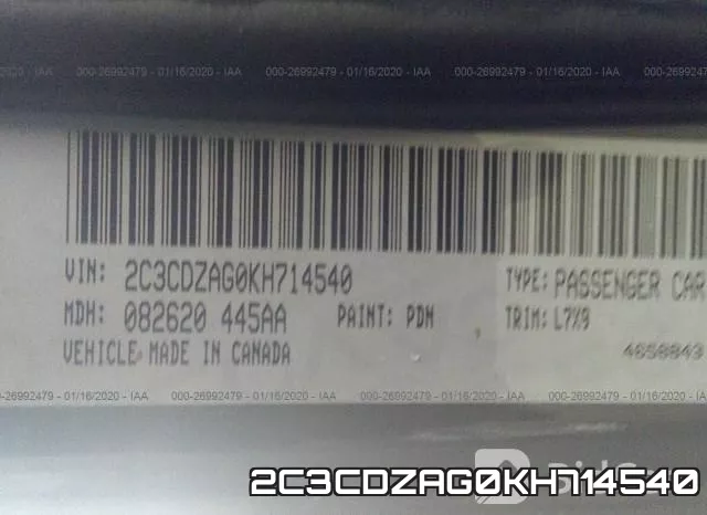 2C3CDZAG0KH714540 фото 10