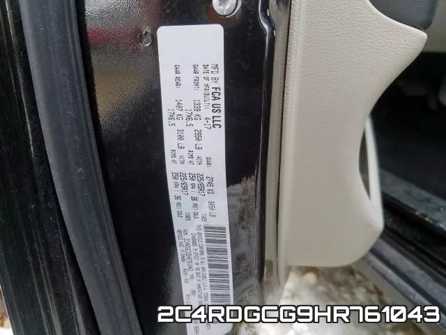 2C4RDGCG9HR761043 фото 2