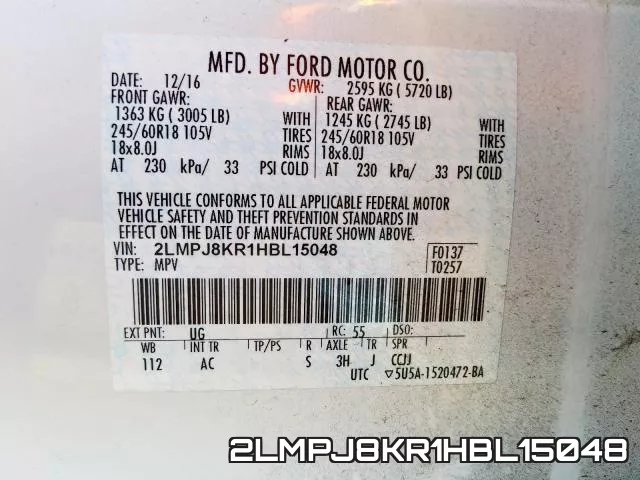 2LMPJ8KR1HBL15048 фото 2