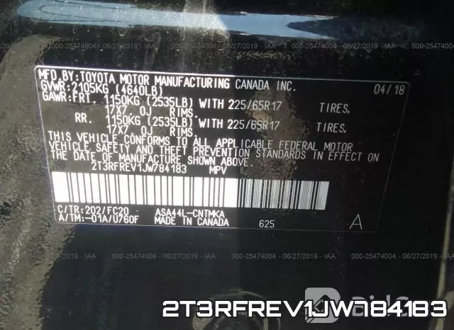 2T3RFREV1JW784183 фото 10