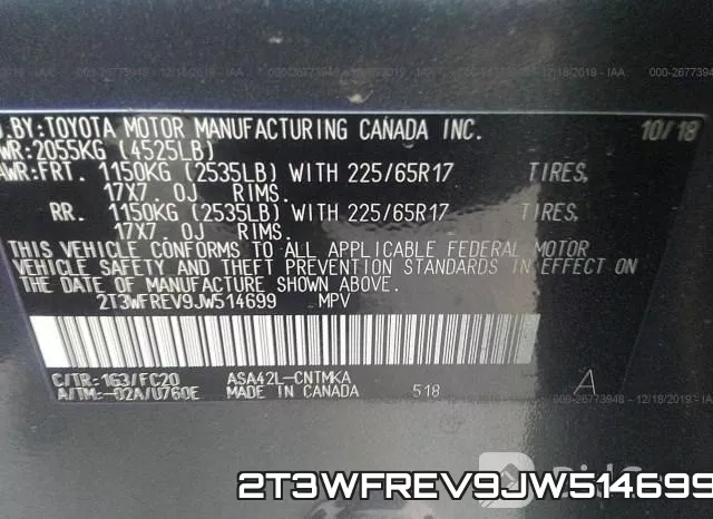 2T3WFREV9JW514699 фото 10