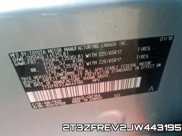 2T3ZFREV2JW443195 фото 2