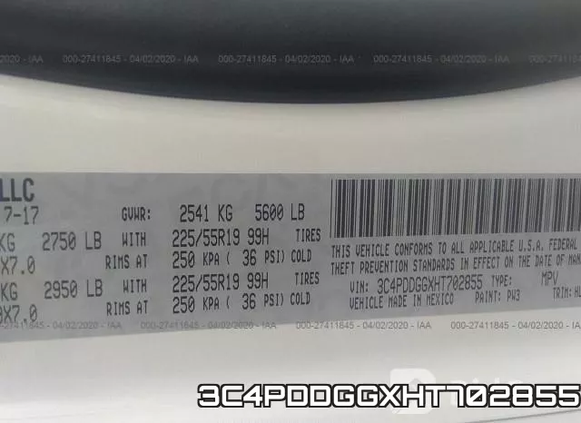 3C4PDDGGXHT702855 фото 10